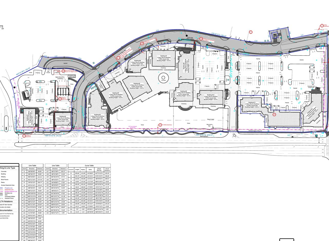 ALTA / NSPS survey drawing sample