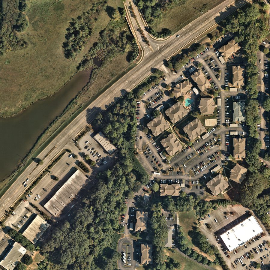 Aerial view before drafting