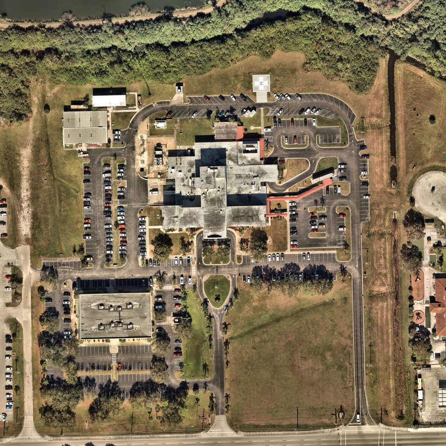Aerial view before drafting